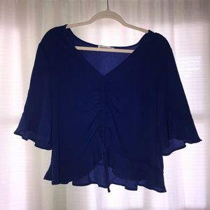 NORDSTROM blue blouse